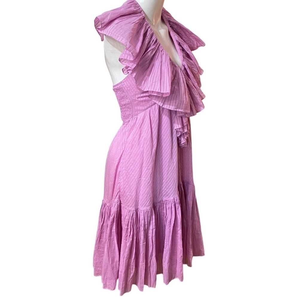 Nwt $498 Ralph Lauren Blue Label Bodaica Ruffled Halter Dress Size 2